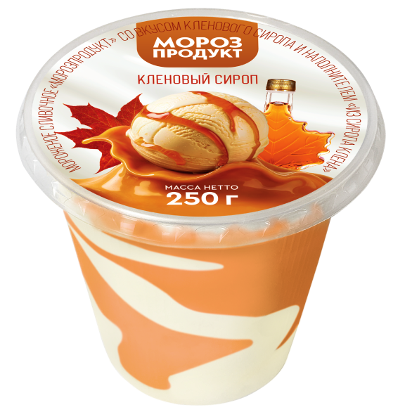 «MOROZPRODUCT» maple syrup butter glass plastic